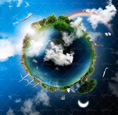 کره زمین سرسبز  محیط زیست  انرژی طبیعی