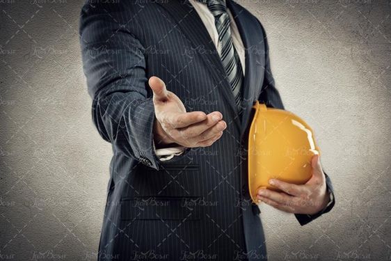کت و شلوار مهندس ساختمان کلاه ایمنی 2