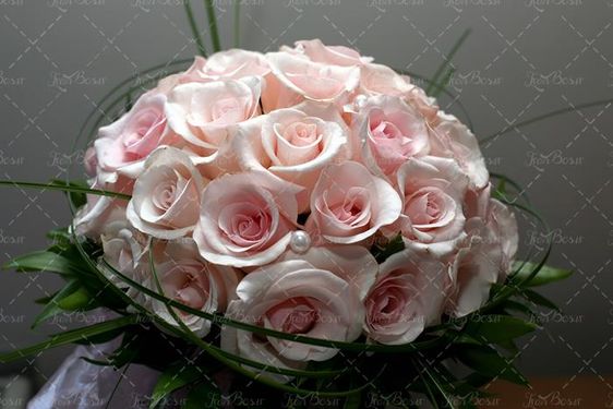 دسته گل عروس  گل طبیعی 2