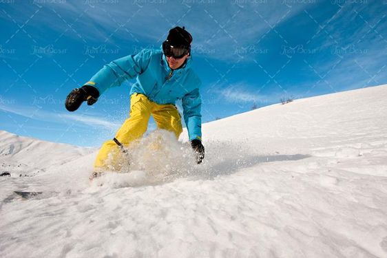 زمستان کوه برف اسکی اسنوبرد پیست اسکی 3