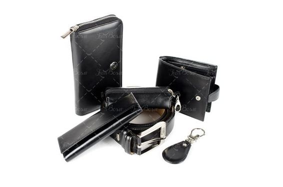 لباس فروشی مردانه ست کمربند و کیف پول مردانه