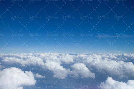 منظره آسمان آبی ابری لکه های ابر چشم انداز آسمان 21