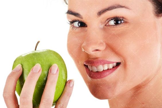 سیب و سلامت دندان و پوست سیب سبز