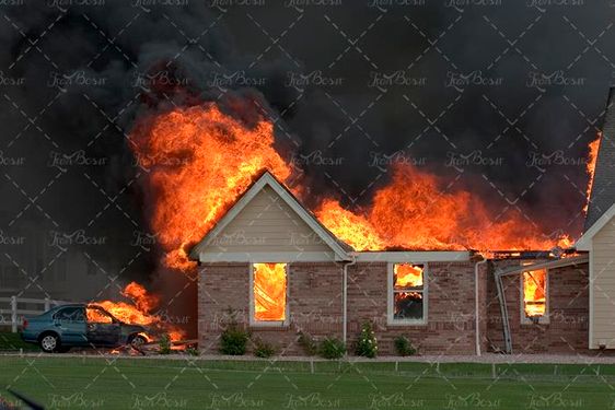 آتش سوزی خانه احتراق حادثه آتش