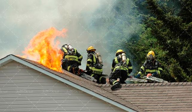آتش سوزی خانه احتراق حادثه آتش نشانی