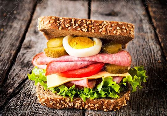 فست فود ساندویچ کالباس غذای آماده 4