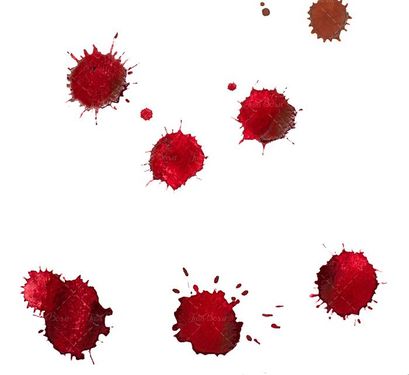 قطره های خون رنگ چکیدن خون گواش 64