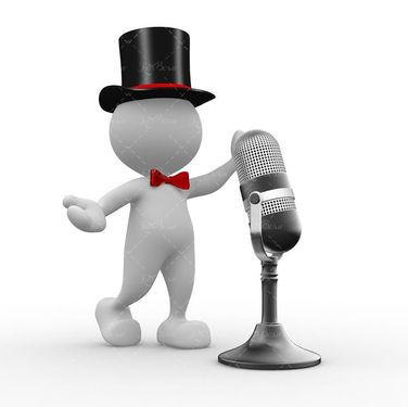 استیج میکروفون  خوانندگی مجری