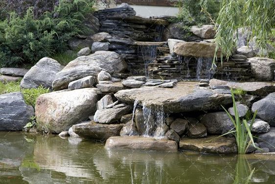 منظره آبشار دریاچه جنگل 13