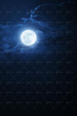 ماه شب ابر آسمان در شب