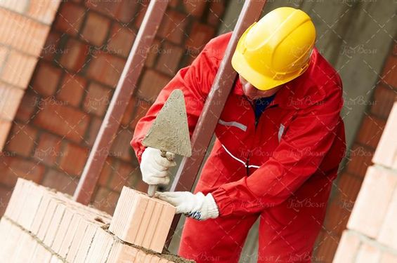 کارگر ساختمانی  لباس کار  کلاه ایمنی 2