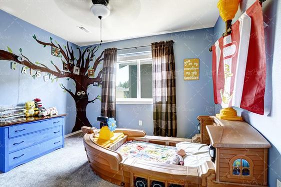 طراحی داخلی اتاق کودک سرویس خواب کودک 4