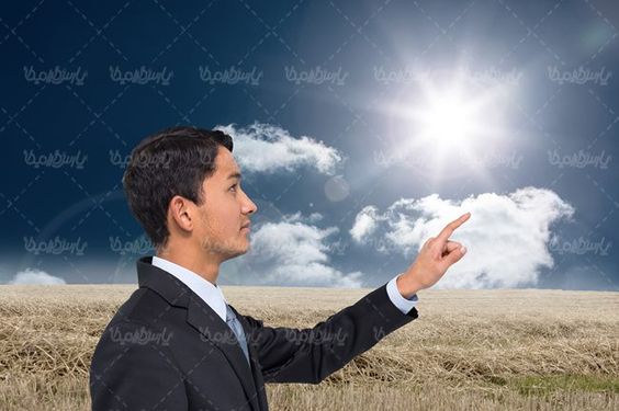 تابش خورشید ابر سفید مزرعه لمس