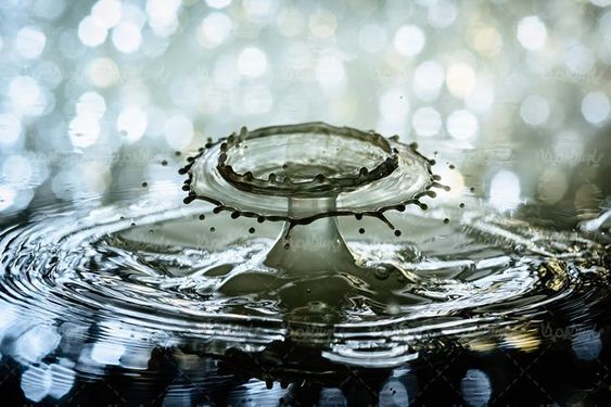 افتادن قطره آب در آب پریدن آب