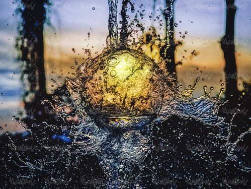 قطره آب پس زمینه آب بک گراند آب