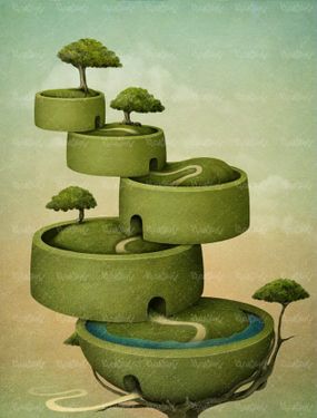 درخت خانه درختی قلعه برج