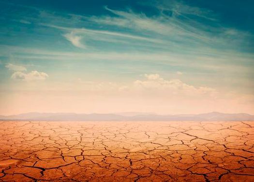 کویر خشک زمین ترک خرده صحرای بی آب