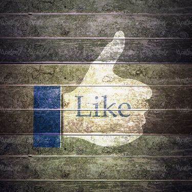 بک گراند تخته علامت لایک علامت like