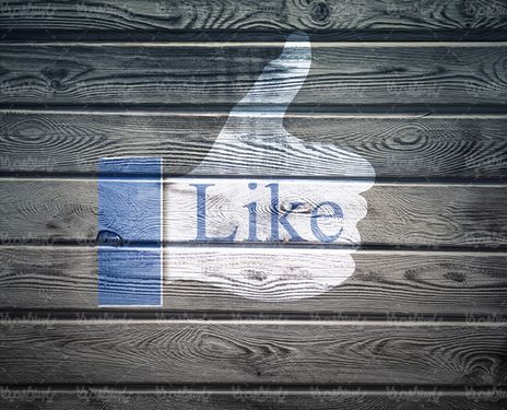 بک گراند تخته علامت لایک علامت like