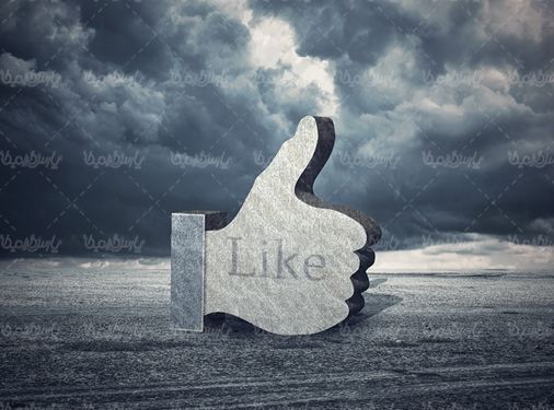 آسمان ابری علامت لایک علامت like