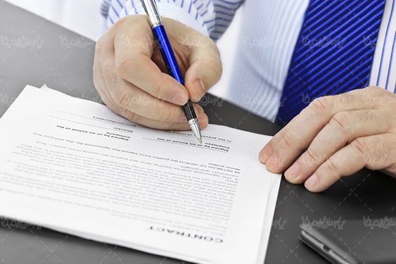 سند کاری میز کار امضای قرار داد