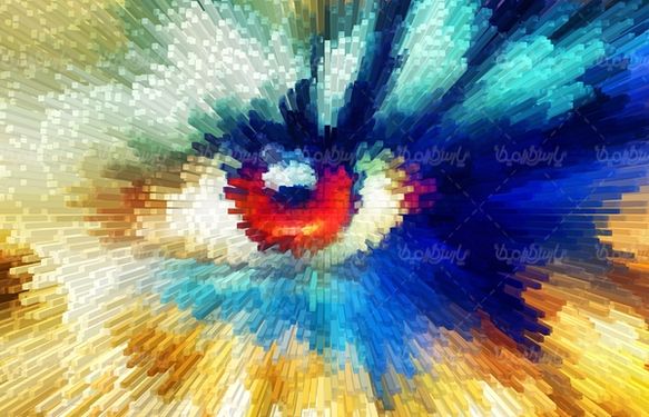 تصویر گرافیکی چشم عکس سه بعدی چشم