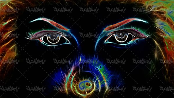 تصویر گرافیکی چشم عکس سه بعدی چشم