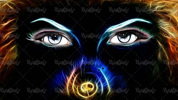 تصویر گرافیکی چشم عکس سه بعدی چشم