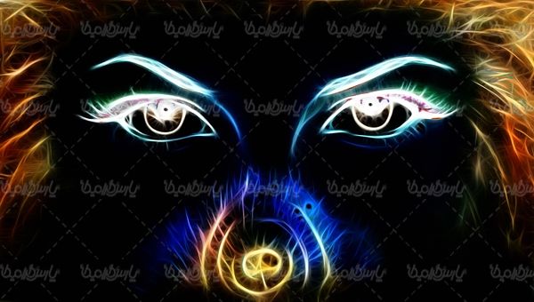 تصویر گرافیکی چشم عکس سه بعدی چشم