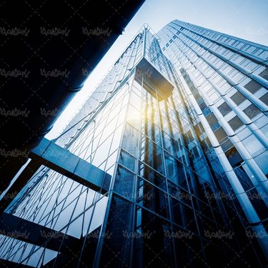 برج آسمان خراش ساختمان نمای شیشه ای