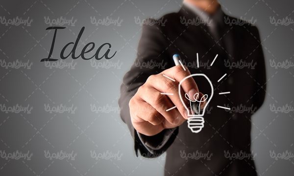 ایده فکر اندیشه لامپ صد خلاقیت