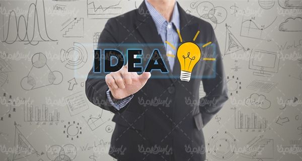 ایده فکر اندیشه لامپ صد خلاقیت