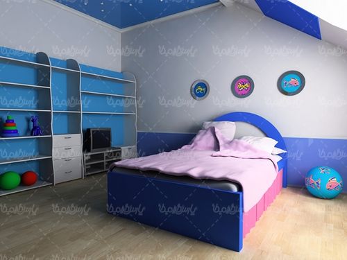 طراحی داخلی اتاق خواب تخت بچه