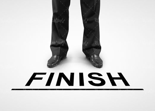 خط پایان finish  انتهای مسیر