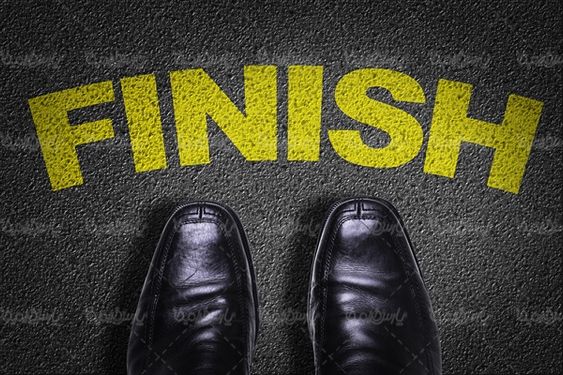 خط پایان finish  انتهای مسیر