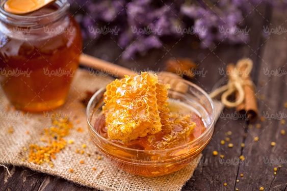 عسل شیشه عسل عسل موم دار