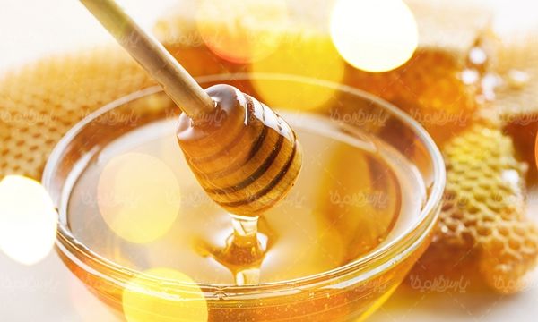 عسل شیشه عسل عسل موم دار