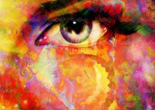 نقاشی  چشم  آرایش چشم