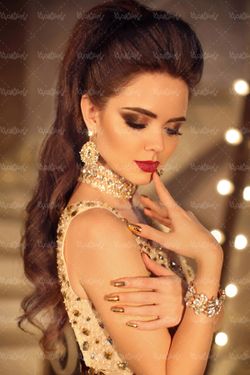 چهره زن چهره دختر سالن آرایش