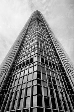 برج نمای شیشه ای برج ساختمان