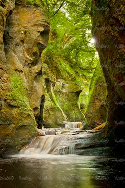 طبیعت منظره تابستان صخره رودخانه