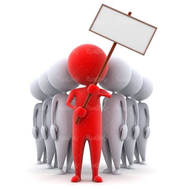 آدمک تابلو پلاکارد راهپیمایی
