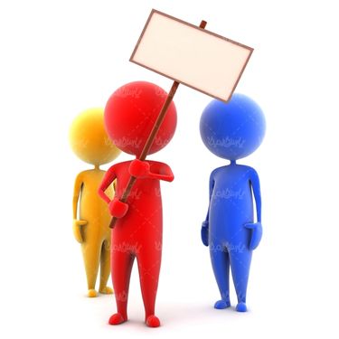 آدمک تابلو پلاکارد راهپیمایی