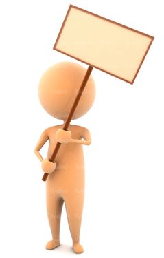 آدمک تابلو پلاکارد راهپیمایی
