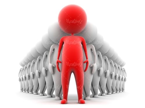 آدمک رنگی گروه آدمک صف مرتب آدمک ها