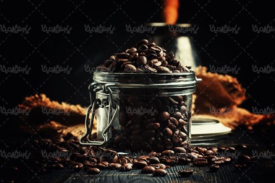 قهوه نوشیدنی تلخ دانه های قهوه