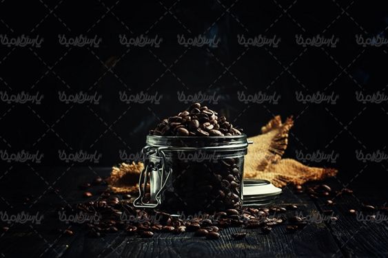 قهوه نوشیدنی تلخ دانه های قهوه