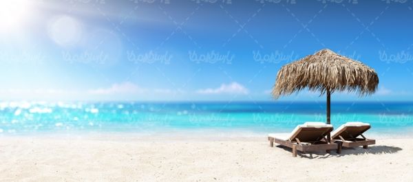 ساحل شنی دریا آژانس مسافرتی