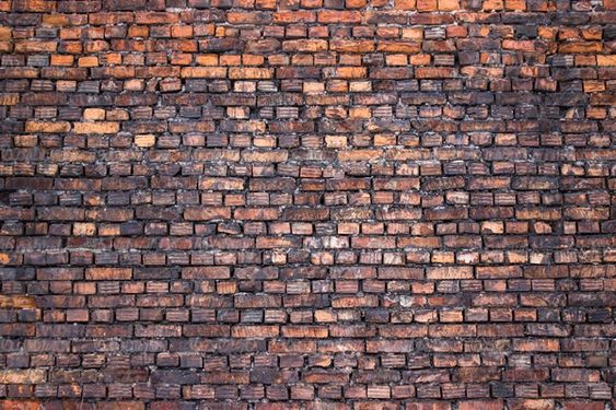 دیوار آجری قدیمی پس زمینه دیوار آجری