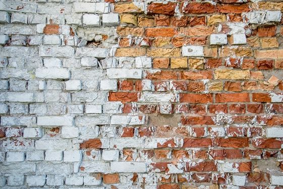 دیوار آجری قدیمی پس زمینه دیوار آجری